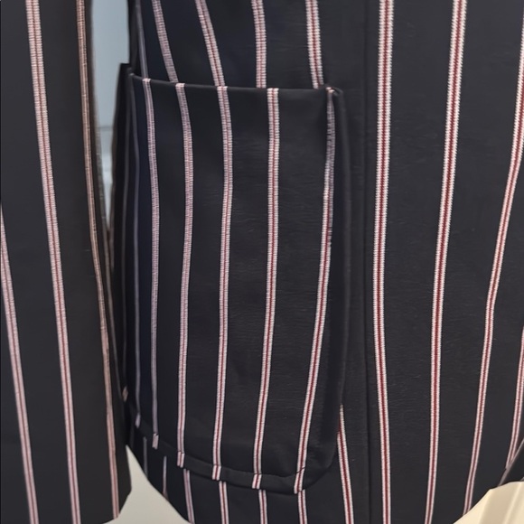 Women's Striped Blazer - Navy, red and white - Picture 2 of 5